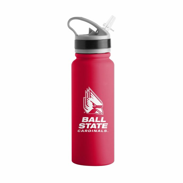 Logo Brands Ball State 25oz Stainless Single Wall Flip Top Bottle 614696